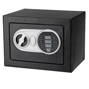 17E Home Use Black Electronic Password Steel Plate Safe Box Upgraded Storage Locker - Product Image 4