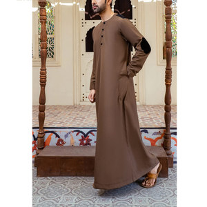 <b>Men</b> Juba Traditional Muslim Long Robe Clothing Comfortable Islamic Wear Modest Loose Fit Breathable Fabric - Product Image 4