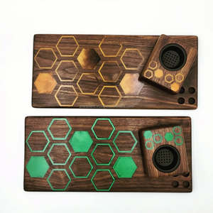 ชุดเครื่องเขียนธูปหอมอาหรับทำด้วยมือมีความกลมกลืนกันอย่างยอดเยี่ยมชุดเครื่องหอมทำจากเรซินอีพ็อกซี่ศิลปะและที่วางไม้สำหรับรอมฎอนและของขวัญตามเทศกาล - Product Image 4