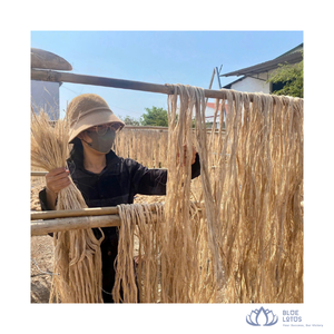 [HOT SELLING] | Eco Friendly Banana Pineapple Fiber Thread Raw Material for Wig Making Textile Weaving from Blue Lotus Farm - Product Image 1