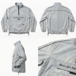 Veste imperméable à capuche pour homme, style urbain, coupe-vent, mode Europe USA, pour activités de plein air - Product Image 6