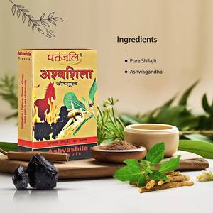 Cápsulas Patanjali Ashvashila, Extractos de Ashwagandha y Shilajit, Vitamina E, Mejora la Inmunidad, para Hombres y Mujeres, 20 Unidades, Herbal Ayurvédico - Product Image 3