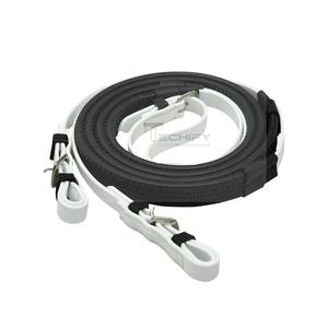 Brida Inglesa Premium de PVC para Caballo, Cómoda, Blanca y Negra, Acolchada, con Muserola y Riendas, Tamaño Personalizado - Product Image 2