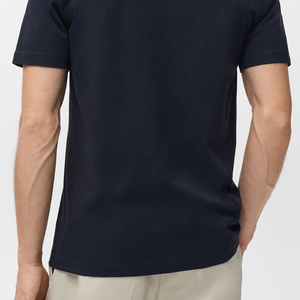 T-shirt décontracté pour homme à col en V avec logo personnalisé, en matière douce, à prix abordable, manches courtes, design tendance 2026 - Product Image 6