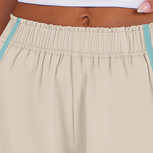 Shorts pour femmes en coton 100% à la mode, design tendance, décontractés pour l'été, taille haute élastique, streetwear - Product Image 5