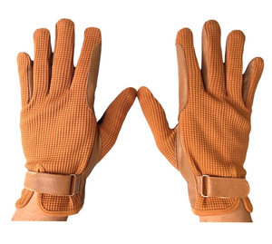 Premium Quality Synthetic Leather Equestrian <b>Gloves</b> Breathable Hook Loop Closure Men's Winter Riding <b>Gloves</b> <b>Touchscreen</b> <b>Gloves</b> - Product Image 1