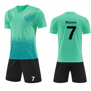 Top Quality Soccer Uniforms Men's Sportswear Custom Polyester Breathable Sublimation Printing Athletic Football Soccer Uniform - Product Image 1