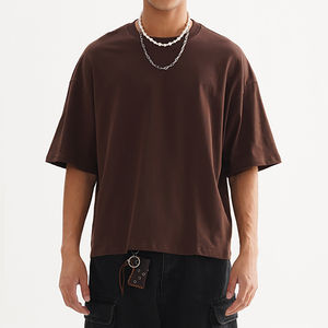 Camisetas Negras Lisas Extra Grandes de Nuevo Estilo al por Mayor, Camisetas Casuales para Hombre Hechas en Pakistán de Secado Rápido 100% Algodón - Product Image 3