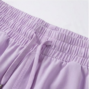 Short asymétrique à cordon de serrage pour femmes, taille élastique, en mousseline de soie, vêtements d'été décontractés - Product Image 4