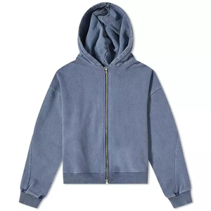 เสื้อสเวตเตอร์มีฮู้ดผู้ชาย สีดำ ทรงปกติ มีกระเป๋าซิป ลำลอง ผ้าถัก โพลีเอสเตอร์ ใส่ได้ในฤดูใบไม้ร่วง - Product Image 4