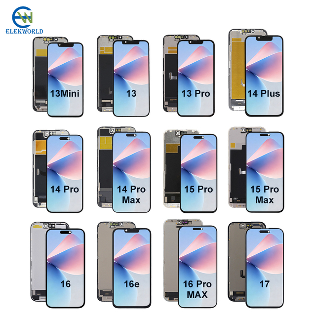 Factory Price  HX DD RJ EK Pro Soft OLED Lcd Screen Replacements for iPhone 13 14 15 16 17 Pro Max  Touch Screen for iphone