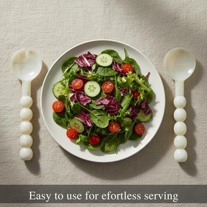 ช้อนเสิร์ฟเรซิ่นทำมือคุณภาพสูง เป็นมิตรกับสิ่งแวดล้อม ปลอดภัยสำหรับเครื่องล้างจาน เหมาะสำหรับใช้ในบ้านและห้องครัว - Product Image 4