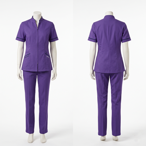 Premium Women <b>Work</b> Wear Uniform 245GSM Poly Cotton Twill <b>Black</b> Utility Jacket Cargo <b>Pant</b> Set Custom Logo Embroidery Screen Print - Product Image 3