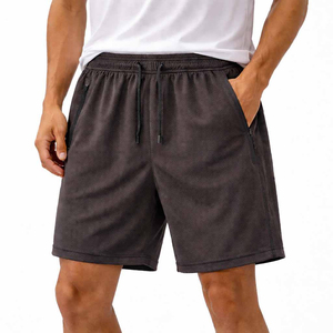 Shorts de jogging unis pour hommes, en molleton avec poches latérales, pour la gym et le jogging MARFA INTERNATIONAL - Product Image 1