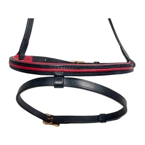 Nouveau Style combiné bandeau de base double muserolle pour cheval indien produit en cuir équestre pour l'équitation - Product Image 3