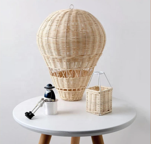 Globo de aire caliente de mimbre para colgar en la pared del hogar, decorativo, casa de juguete para niños, el mejor regalo para cumpleaños y Navidad - Product Image 1