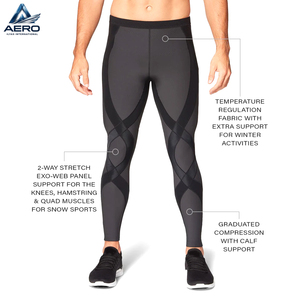 New Trendy OEM ODM Engineered Support <b>Tights</b> <b>for</b> Active Training & Recovery Premium Quality <b>Men's</b> <b>Compression</b> Leggings - Product Image 4