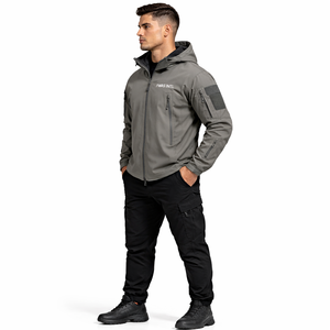 Chaqueta Impermeable para Hombre, Cortavientos, Chaqueta Bomber, Abrigo con Capucha de Camuflaje, Chaqueta Suave, Cortavientos para Exteriores, Chaquetas OEM para Hombre, EE. UU. - Product Image 2