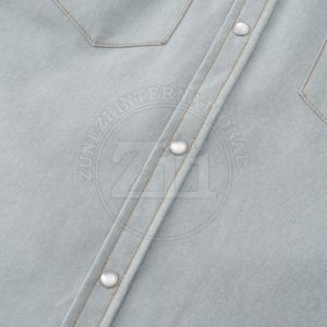 เสื้อผ้า FR คุณภาพดีที่สุด ผลิตตามสั่ง เสื้อเชิ้ตผ้าฝ้าย FR ทนไฟ เสื้อทำงานผ้าฝ้าย FR กันไฟ มาตรฐาน EN 1149 และ NFPA 2112 - Product Image 3