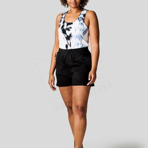 Débardeur tie-dye pour femme, col rond, tricoté en spandex et polyester, respirant, style décontracté, longueur normale - Product Image 2