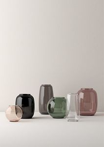 Jarrón de Metal Hecho a Mano Contemporáneo, Diseño a Rayas Verde Turquesa, Pieza de Arte Decorativa - Product Image 2