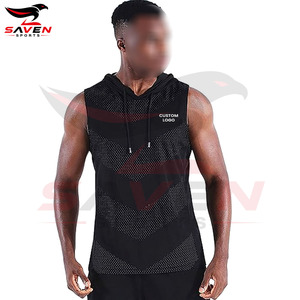 Wholesale Rate OEM ODM Service Best Supplier Fully Customized Made Perfect For Gym Fitness & Casual Wear <b>Sleeveless</b> Hoodies - Product Image 5