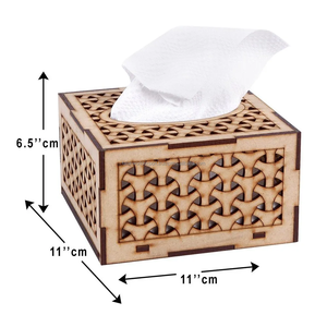 Porte-serviettes en bois naturel classique, boîte à mouchoirs, vaisselle, utilisation à domicile ou au restaurant, fabrication artisanale en Inde, exportation Falak World, 100% fabriqué en Inde - Product Image 1
