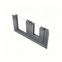 Portes à battants en aluminium de style moderne et luxueux, à double vitrage, ouverture vers l'intérieur/vers l'extérieur ou à auvent, pour une construction facilitée