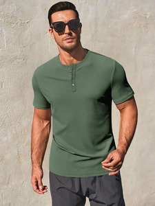 Camisa de Punto Waffle de Alta Calidad, Corte Relajado, Textura Premium, Uso Diario, de Fábrica - Product Image 2