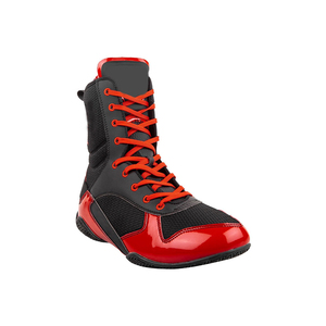 Chaussures de boxe en cuir pour hommes fabriquées au Pakistan - Confortables, élégantes, protectrices, pour toutes les saisons, tailles personnalisées - Product Image 5