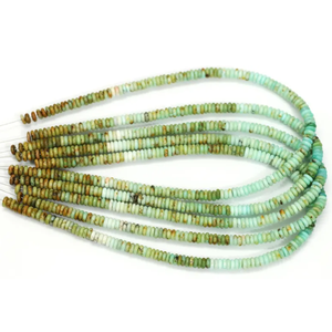 ลูกปัดทรงแบนสีฟ้าเทอร์ควอยซ์ขนาด 5-6 มม. |   ลูกปัดพลอยสีน้ำเงินน้ำตาลขนาด 15 นิ้ว |   อุปกรณ์ทำเครื่องประดับ |   ลูกปัดขายส่ง - Product Image 2