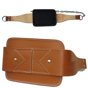 Cinturones de levantamiento de pesas de cuero de vaca con hebilla de acero y cadena, personalizables con logo, para hombres y mujeres, equipo de gimnasio de alta calidad, económicos. - Product Image 1