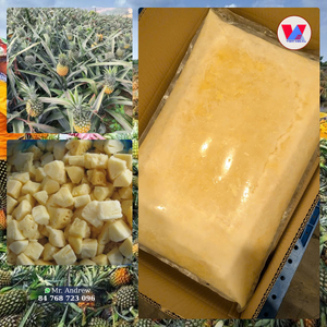 Trozos de Piña Congelada de Alta Calidad IQF, Corte 1/16, Fruta Dulce en Cubos, Paquete a Granel en Cartón PE para Relleno de Repostería y Panadería - Product Image 6