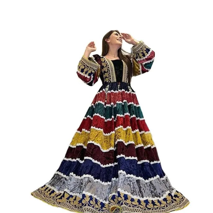 Amizing afghani langes Kleid Farbe 2 Stück Party kleid erstaunlich heiß verkaufen Pakistan Damen Anzug indische Sommer & Winter Ware