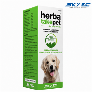 Herbatake Jarabe para Mascotas 100ml, Refuerzo del Apetito y Soporte Hepático para Perros/Gatos/Caballos - Extracto Herbal de Alpinia Galanga Foeniculum - Product Image 1