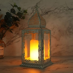 Vintage Style Metal Candle <b>Lanterns</b> Indoor and Outdoor Hanging Decorative <b>Lantern</b> for Home Decoration and Event Parties - Product Image 6