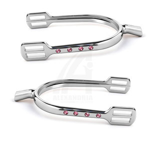 Fabricante Profesional de Espuelas de Acero Inoxidable para Carreras Ecuestres, Espuelas Españolas Personalizadas, Duraderas y Antideslizantes para Jinete - Product Image 1