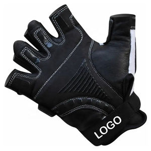 Guantes de Gimnasio de Algodón de Medio Dedo para Hombre y Mujer, con Palmas Acolchadas y Agarre Fuerte - Product Image 2