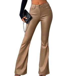 Wholesale Pregnant Yoga <b>Flared</b> Pants Wear Casual Lean Shark Pants Spring Leather Maternity Pants Pregnant Women <b>Leggings</b> - Product Image 1
