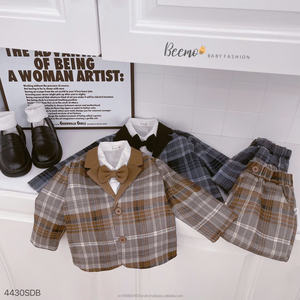 Producto en Oferta, Conjunto de Traje Formal para Niños, Conjunto de 3 Piezas para Niños Pequeños, Chaleco, Pantalones y Corbata de Moño para Invierno - Product Image 6