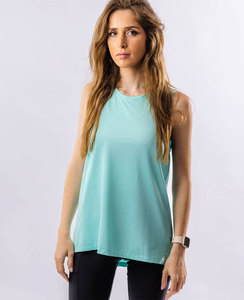 เสื้อกล้ามซิลิโคนเจลระบายอากาศได้ดีสำหรับผู้หญิงเสื้อกล้ามออกกำลังกายสีดำสำหรับโรงยิมธรรมดา - Product Image 4