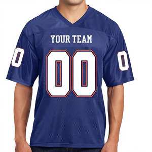 American Football Jerseys Polyester <b>Mesh</b> <b>Screen</b> Printing Custom Logo Manufacturer Durable Breathable Sports Apparel - Product Image 1