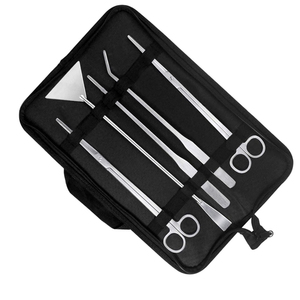 Kit d'outils d'aquascaping en acier inoxydable 5 pièces, pinces, ciseaux et outils pour substrat pour plantes aquatiques - Product Image 2