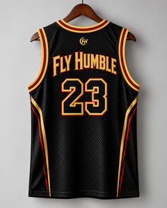 Maillot de basketball Fly Humble pour homme, débardeur sans manches en mesh, numéro 23, impression sublimée, respirant, vêtements toutes saisons, vente en gros - Product Image 1