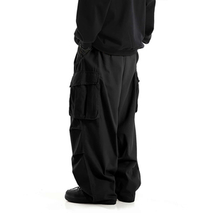 Factory OEM High Street Mid Waist Waterproof Oversized Mens Casual Trousers Fit Parachute Pants Loose Breathable Eco-Friendly - Product Image 3