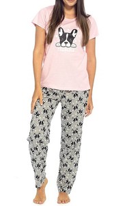 Conjunto de Pijama de Jersey para Mujer, Manga Corta y Pantalón Largo - Product Image 6