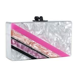 Pochette en résine de luxe faite à la main pour femmes, pour mariage et soirée - Product Image 1