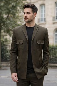 Men's Woolen Winter A-<b>Line</b> Casual Party Bomber <b>Jacket</b> Long Sleeves Reversible Waterproof Quick Dry <b>Fleece</b> Lining Front Logo - Product Image 3
