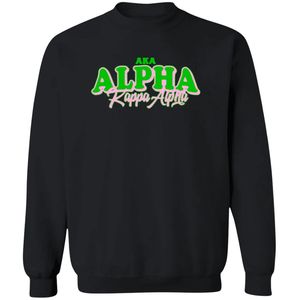 Sudadera Negra con Gráficos AKA, Cuello Redondo, Manga Larga, Puños Acanalados, Informal, para Mujer, Top de Felpa, Moda Urbana, Uso Diario - Product Image 1