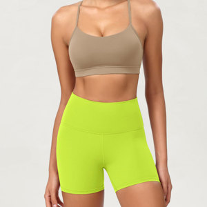 Shorts de Yoga de Tres Cuartos para Mujer, Cintura Media, Suaves como la Mantequilla, Sin Costuras, Sólidos, Transpirables, de Secado Rápido, Personalizables - Product Image 2